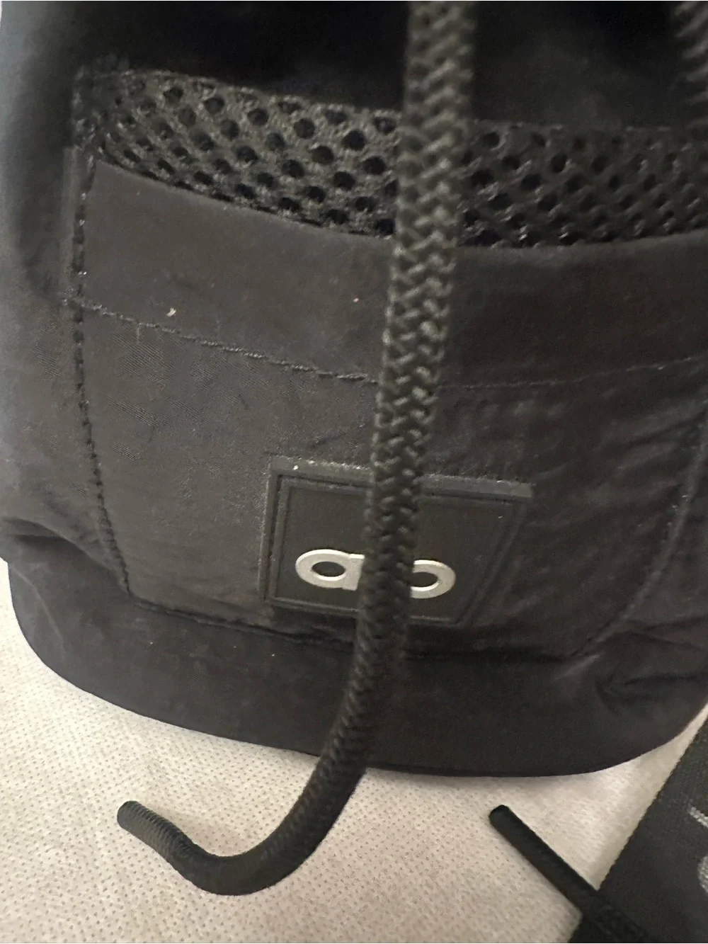 ALO Yoga Black Drawstring Bag
